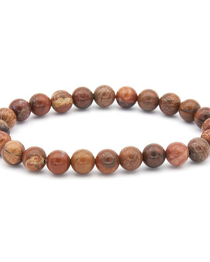 8MM Elastic Natural Stone Bracelets - CS