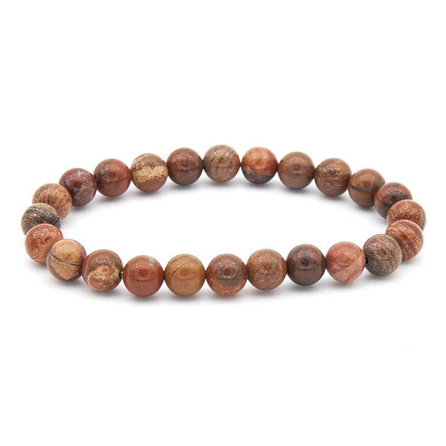 8MM Elastic Natural Stone Bracelets - CS
