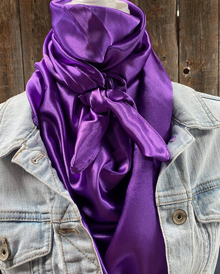 35X35" Solid Purple Wild Rag / Scarf WRS1