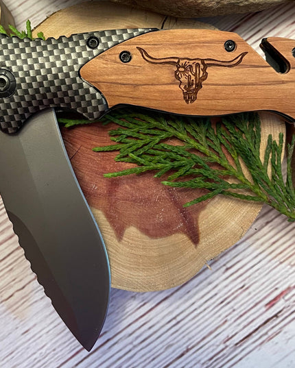 Cow Skull Knife