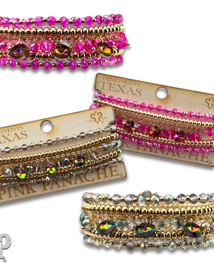 Rhinestone drops bracelet