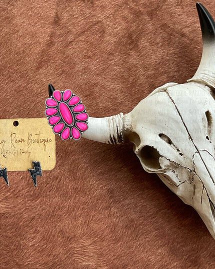 Western Pink Cuff Ring