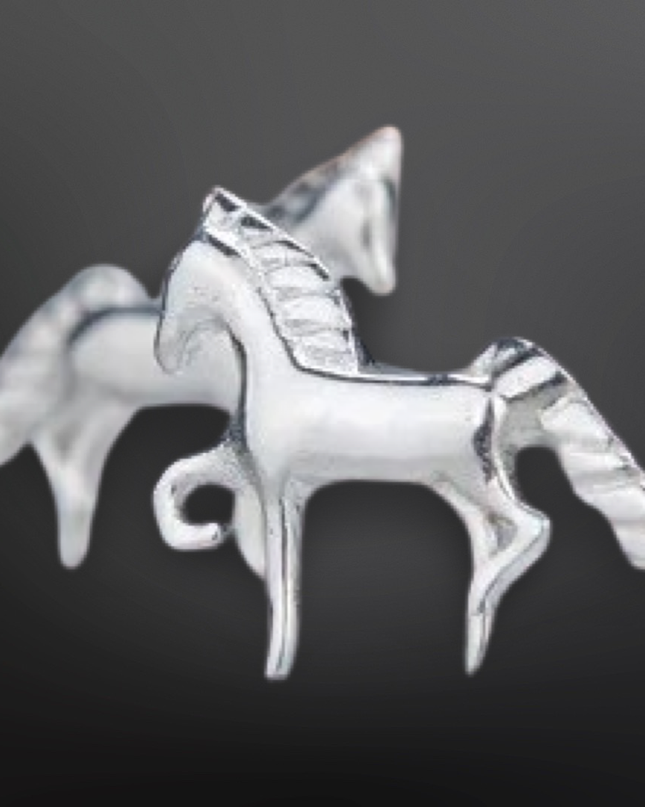 Sterling Silver Mini Horse Stud Earrings