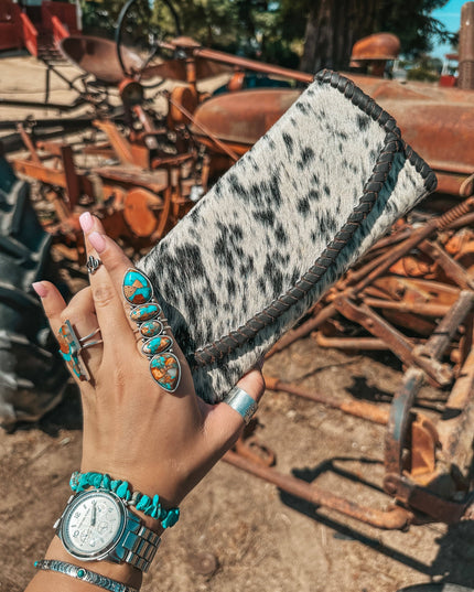 The Elva Cowhide Wallet a Haute Southern Hyde