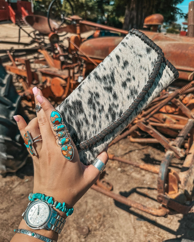 The Elva Cowhide Wallet a Haute Southern Hyde