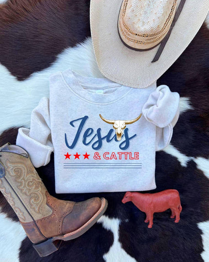 Jesus & cattle (sweatshirt)       