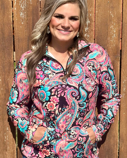 Midnight Bloom Pullover