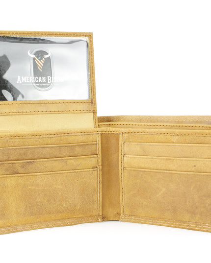 Bi-Fold Men’s Wallet with American Flag ABMW 25-2005