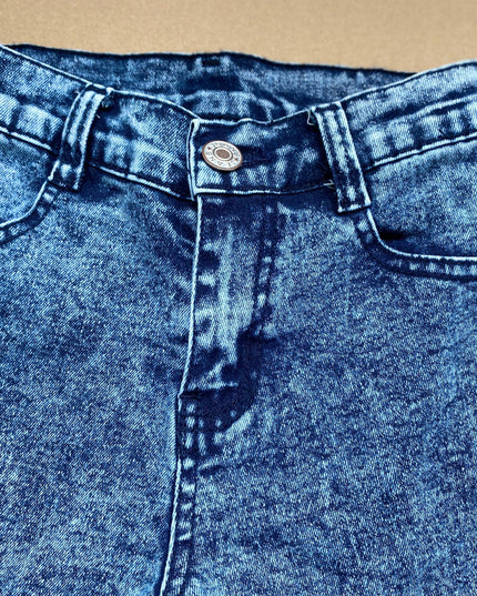 Baby girls navy fashion bell pants denim jeans