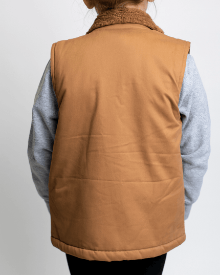AFC Sherpa Lined Brown Vest - Toddler/Youth