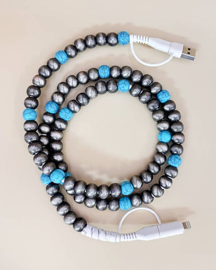 BEADED PHONE CHARGING CABLE 4-IN-1