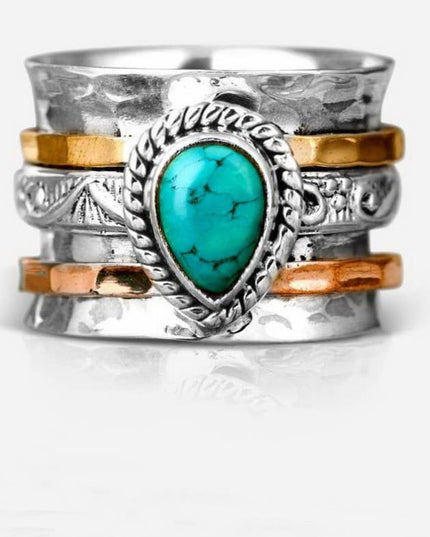 Teardrop Natural Stone Ring | 40R116