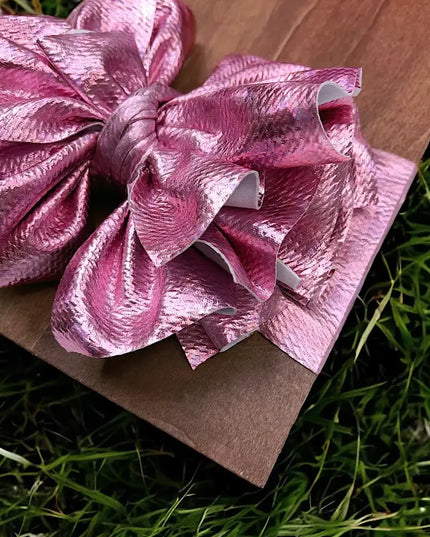 Metallic & Matte Faux Tassel Printed Fashion Headband