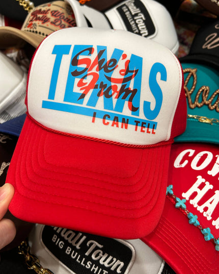 She's From Texas I Can Tell Trucker | Western Hats | Rodeo