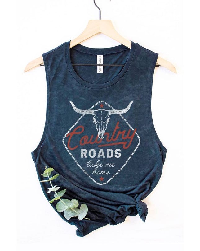 COUNTRY ROADS GRAPHIC TANK TOP