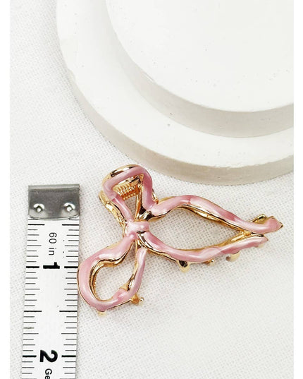Bow Shape Mini Metal Claw Clip