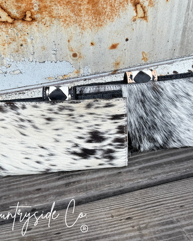 Miranda Checkered Cowhide Wallet