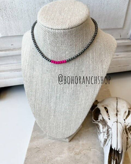 Western Navajo Bead Choker Necklace