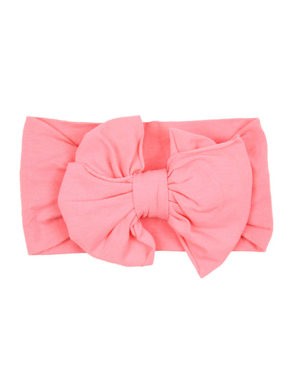 Girls Bubblegum Pink Big Bow Headband