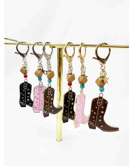 Western Theme Cowboy Boot Keychain