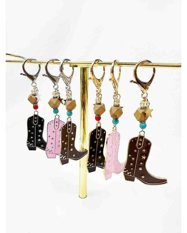 Western Theme Cowboy Boot Keychain