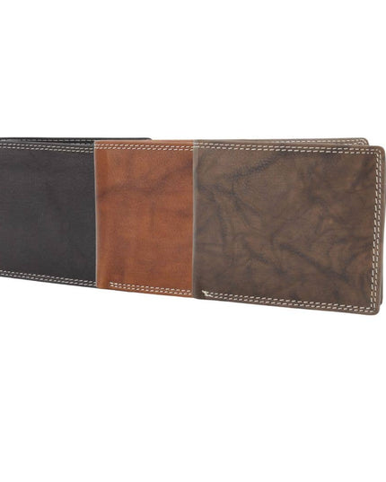 American Bison Oil Pull Up Top Flap Bifold 15729