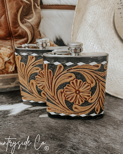 Legend Leather Flask Stainless Steel Men & Women Gift