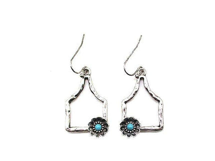 Western Cut Out Cattle Tag Earring