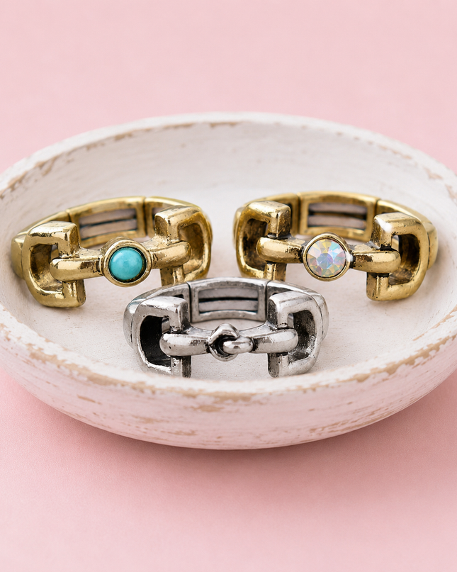 Western Horsebit Stretch Ring