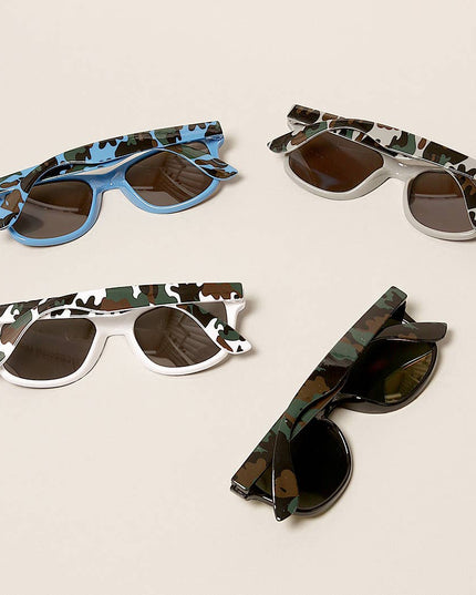 Kids Trendy Camo Pattern Sunglasses