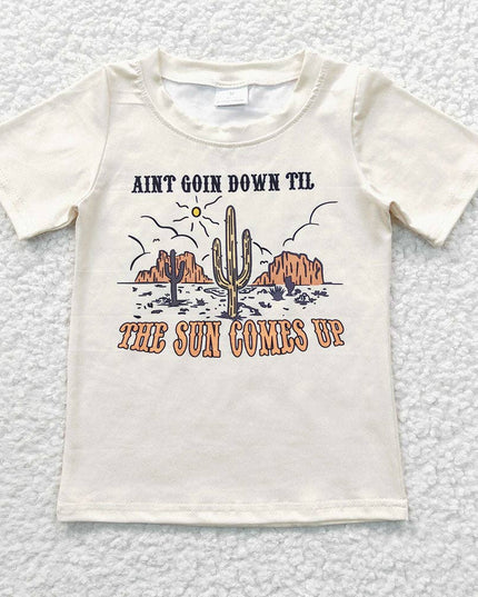 Sibling Baby Girls Western Cowgirls Short Sleeve Tee Shirts Tops