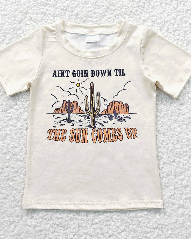 Sibling Baby Girls Western Cowgirls Short Sleeve Tee Shirts Tops