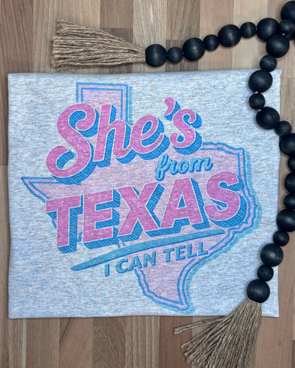 She's From Texas I Can Tell SUBLIMATION TEE