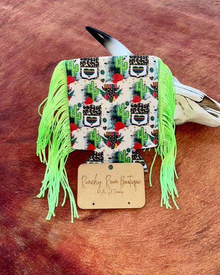 Western Graphic Slim & Regular Fringe Koozie