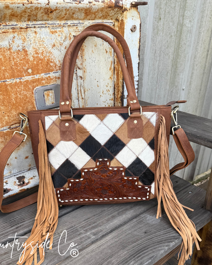 Conway Cowhide Purse