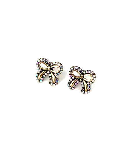 WESTERN CRYSTAL RIBBON EARRINGS