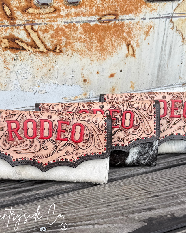 Rodeo Darling Cowhide Wallet Wristlet