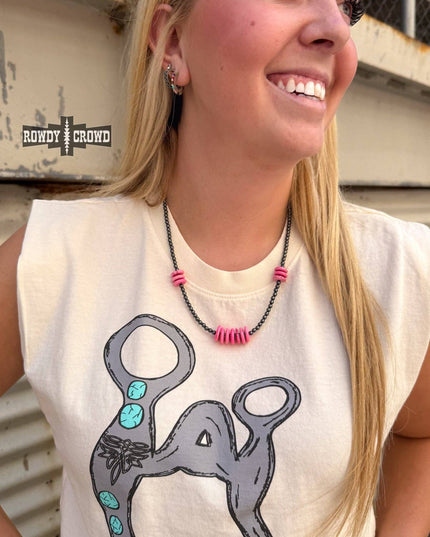 Pink Pony Necklace