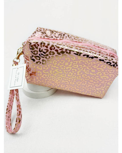 Waterproof Fabric Leopard Pattern Cosmetic Bag