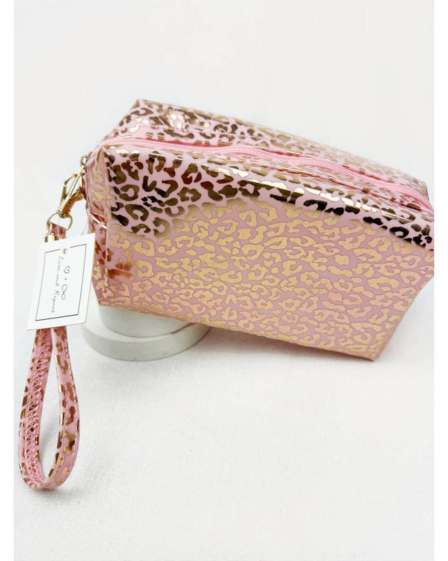 Waterproof Fabric Leopard Pattern Cosmetic Bag