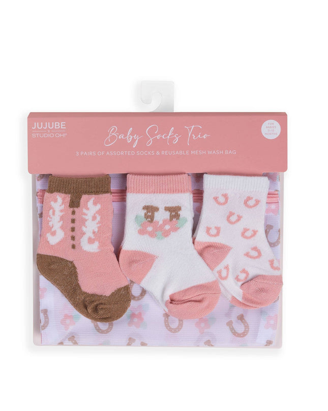 Baby Socks Trio  Bloomin' Boot