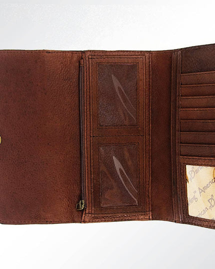 LC-ADBG572 Wallet Genuine Western Leather Women Bag