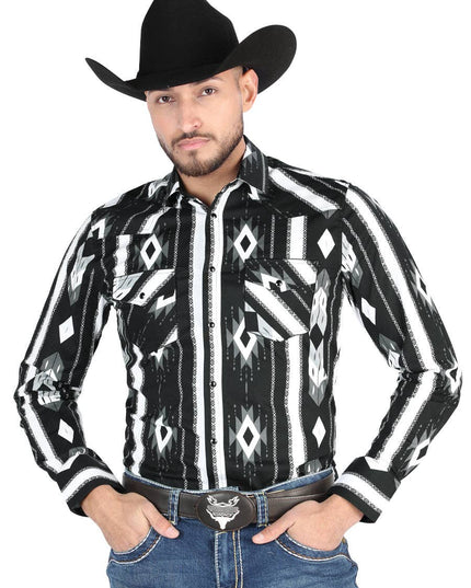 El General - Casual Long Sleeve Shirt - Black 44475