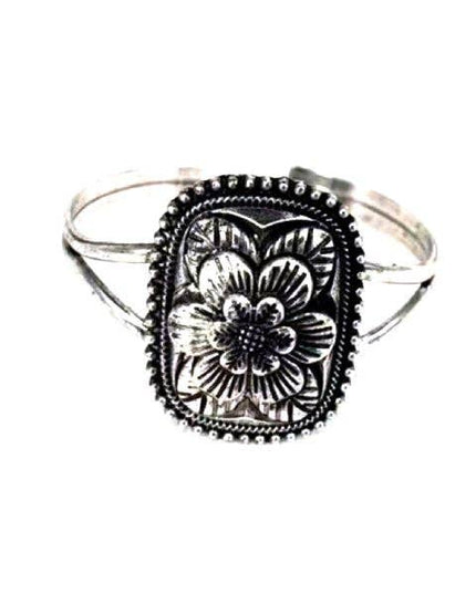 Western Flower Concho Cuff Bracelet