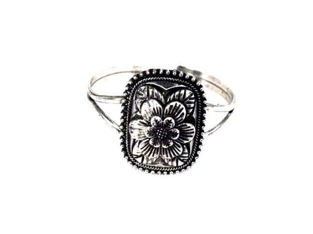 Western Flower Concho Cuff Bracelet