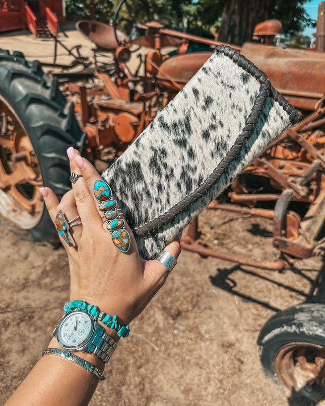 The Elva Cowhide Wallet a Haute Southern Hyde