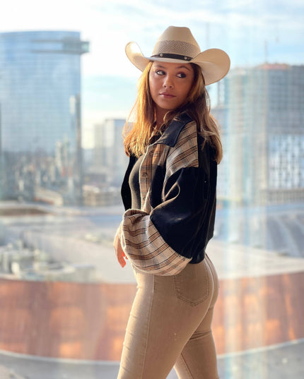 Western Straw Cowboy Hat - Style Austin| Open Sizing 12