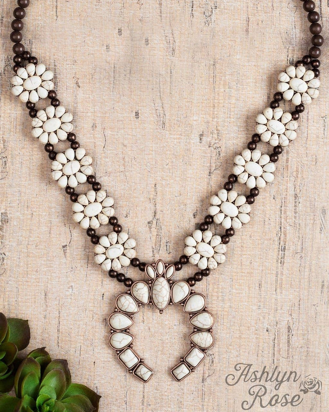 Squash Blossom Necklace, Cream