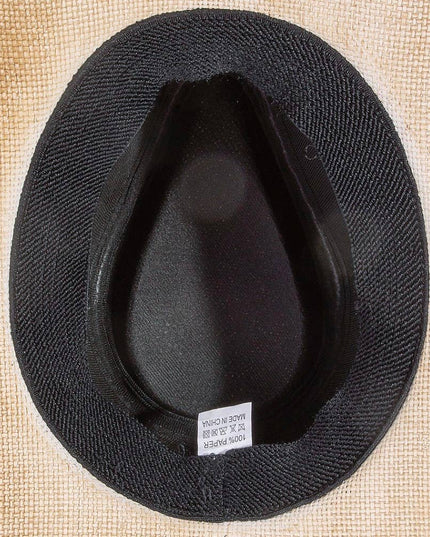 Western Long Horn Strap Trim Straw Cowboy Hat