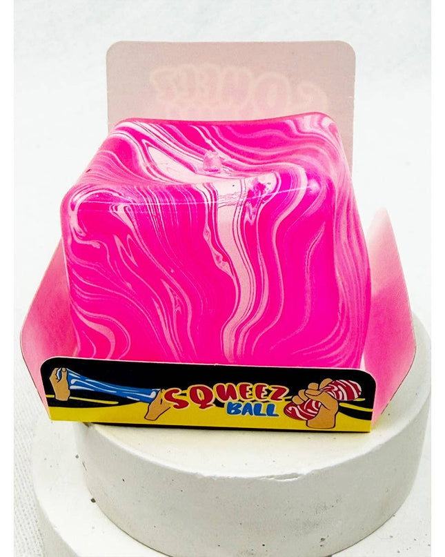 Fluid Pattern Squeeze Cube Slime